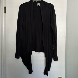 Black lightweight wrap cardigan by Zella size small